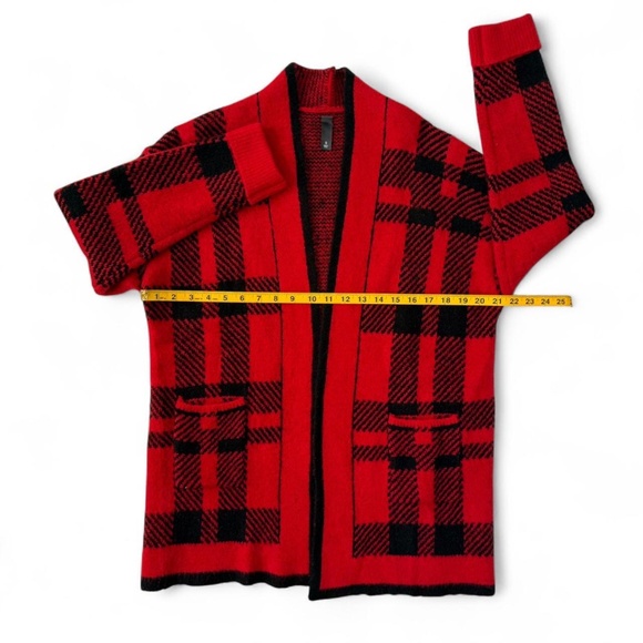 NWOT- Red Buffalo Plaid Cardigan Sweater - Small - Picture 6 of 8